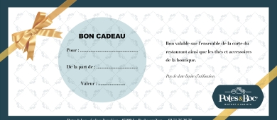 Bon cadeau restaurant