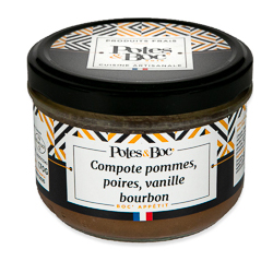 Compote pommes/poires/vanille bourbon