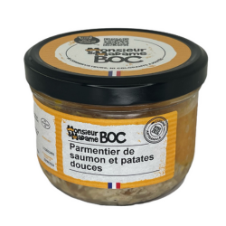 Parmentier de saumon, patates douces