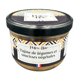 Tajine de légumes et saucisses végétales