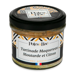 Rillettes de maquereau, moutarde, citron