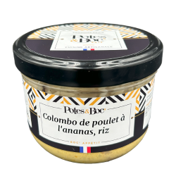 Colombo de poulet à l'ananas, riz