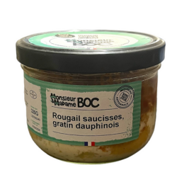Rougail saucisse, gratin dauphinois
