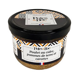 Poulet au cidre, pdt et carottes