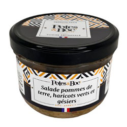 Salade de pdt, gésiers, haricots verts