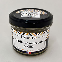 Tartinade petits pois et CBD