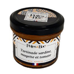 Tartinade sardines, mogettes et tomates